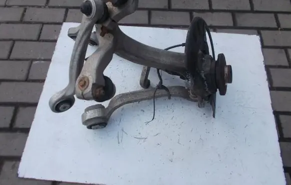 Audi A8 S8 D3 4E Front wheel hub spindle knuckle 4B0258