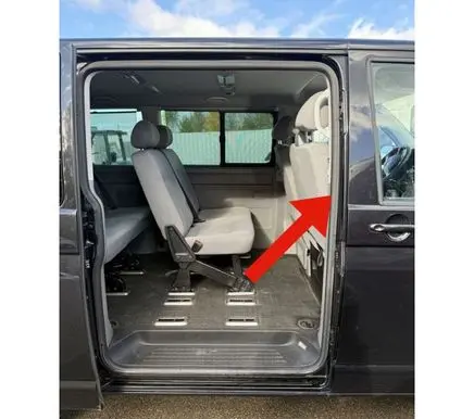 Volkswagen Transporter - Caravelle T5 Sliding door rubber seal 