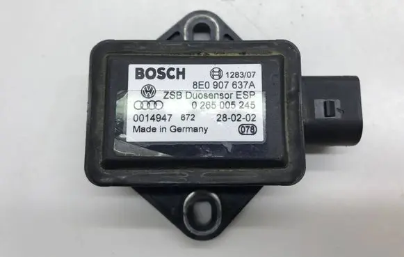 Audi A6 S6 C6 4F ESP acceleration yaw rate sensor 0265005245 8E0907637A 0014947
