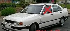 Seat Toledo I (1L) Front door window glass four-door 43R000015