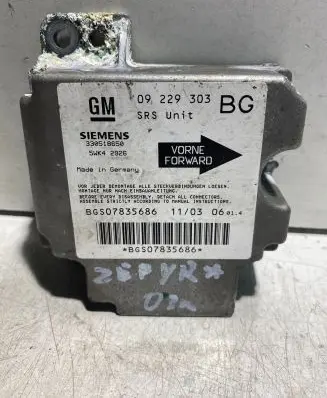 Opel Zafira A Airbag control unit/module 09229303 330518650 BGS07835686