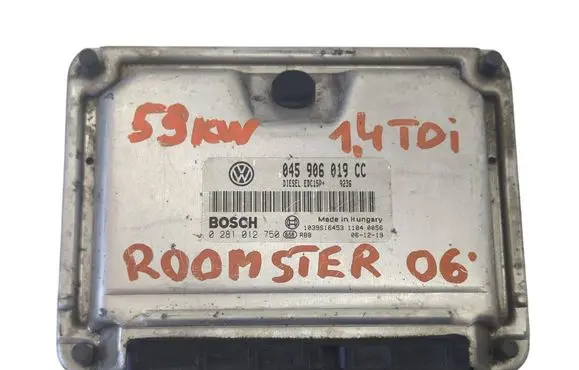 Skoda Roomster (5J) Engine control unit/module 045906019CC 1039S16453 0281012750