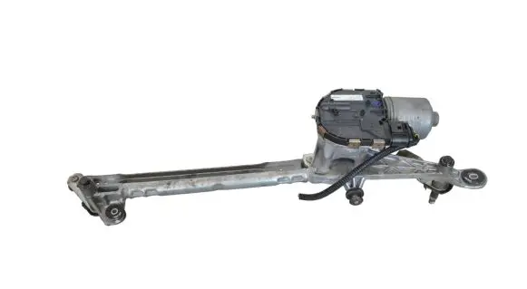 Front wiper linkage and motor
