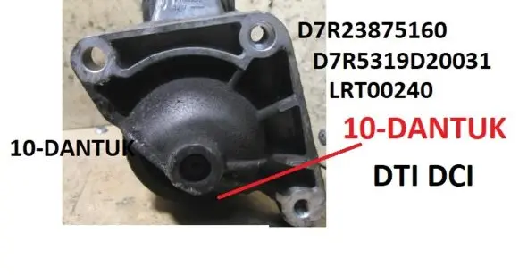 Renault Master II Starter motor D7R23875160 D7R5319D20031