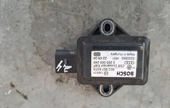Audi A8 S8 D3 4E ESP acceleration yaw rate sensor 8E0907637A 5000542 0265005245