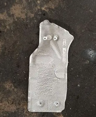 Heat shield in engine bay