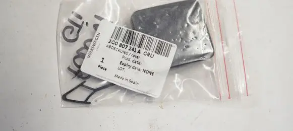 Volkswagen Polo VI Front tow hook cap/cover 2G0807241A