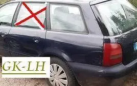 Audi A4 S4 B5 8D Rear door window glass AS2M216DOT25 UK110EF5RR20