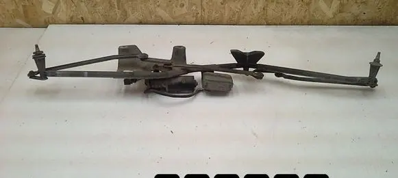 Front wiper linkage and motor