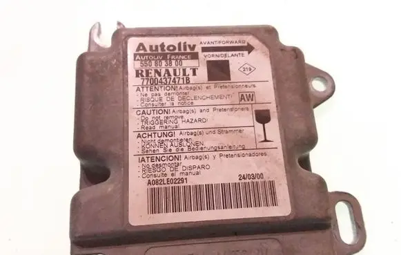 Renault Scenic I Airbag control unit/module 7700437471B 550803800