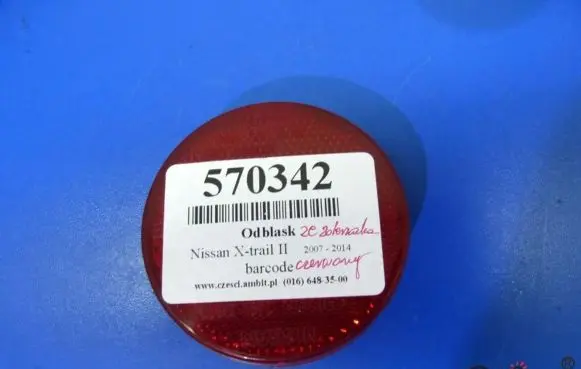 Rear tail light reflector