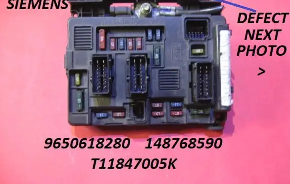 Peugeot Partner Fuse module 9650618280 148768590