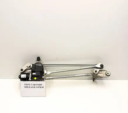 Front wiper linkage and motor