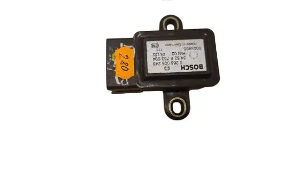 BMW 5 E39 ESP acceleration yaw rate sensor 6753694 0265005248 0008485
