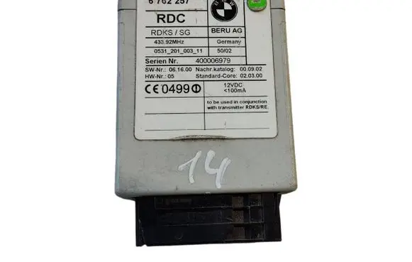BMW 7 E65 E66 Tire pressure sensor 6762257 053120100311