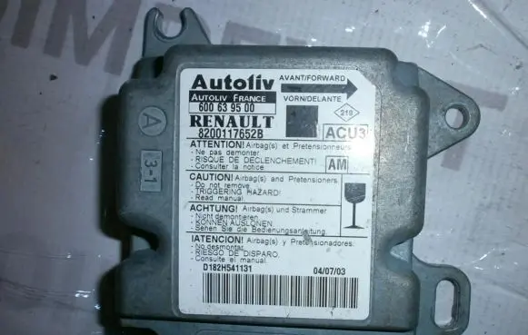 Renault Scenic II - Grand scenic II Airbag control unit/module 8200117652B 600639500