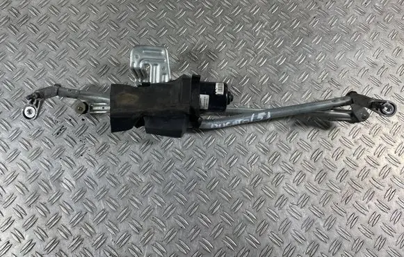 Front wiper linkage and motor