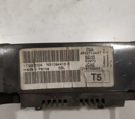 Peugeot 307 Climate control unit 96527144XT