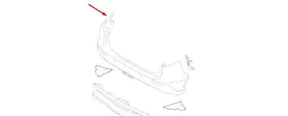 Suzuki Vitara (LY) Rear bumper mounting bracket 7183254P00000