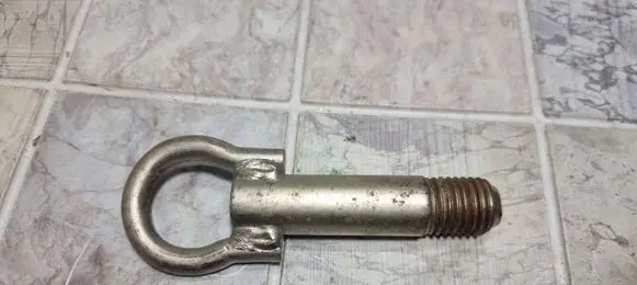 Towing hook eye