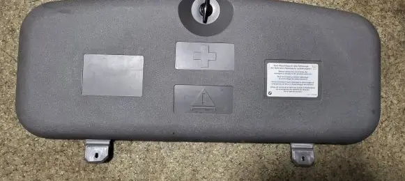 BMW 7 E65 E66 Tailgate emergency lock open trim 71116755243 15361710