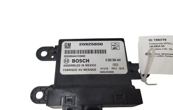 Opel Astra J Parking PDC control unit/module 20925650 0263004441