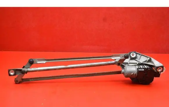 Front wiper linkage and motor