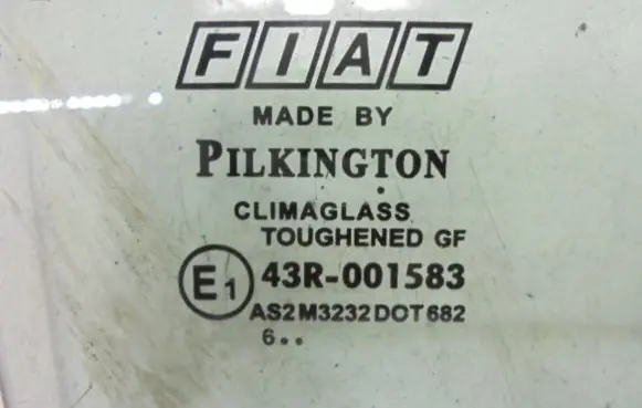 Fiat Punto (199) Rear door window glass