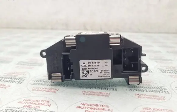 Audi A4 S4 B8 8K Heater blower motor/fan resistor 8K0820521