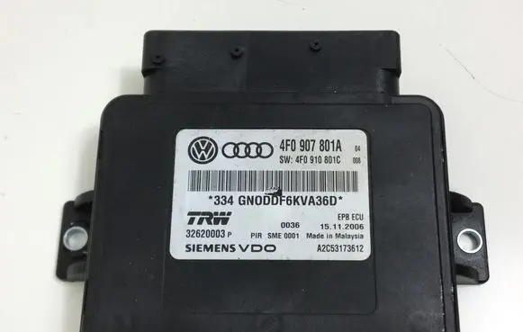 Audi A6 S6 C6 4F Hand brake control module 4F0907801A 4F0910801C