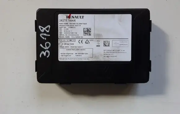 Renault Megane IV GPS navigation control unit/module 282757006R