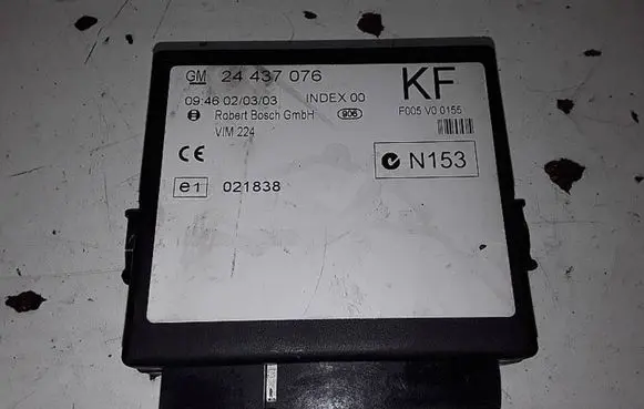 Opel Zafira A Comfort/convenience module 24437076 F005V00155 021838