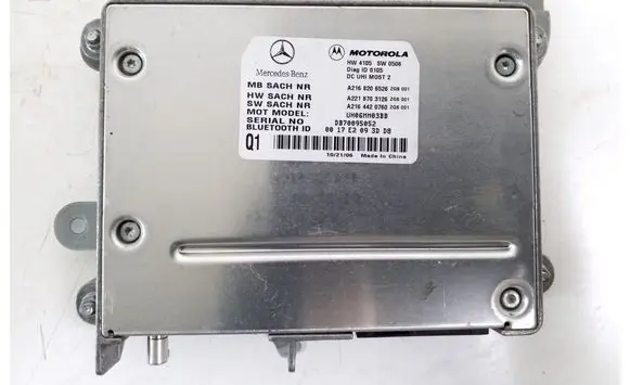 Mercedes-Benz S W221 Bluetooth control unit module A2168206526