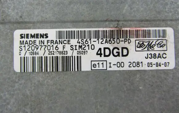 Ford Fiesta Engine control unit/module s120977016