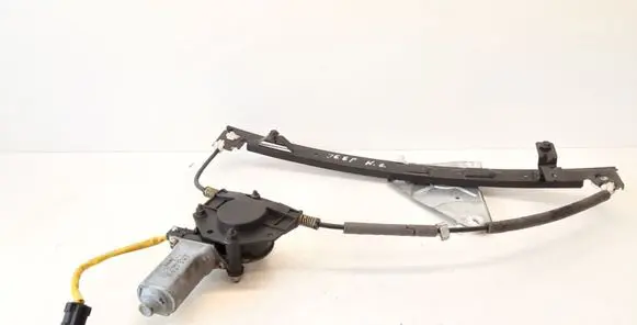 Rear door window regulator with motor