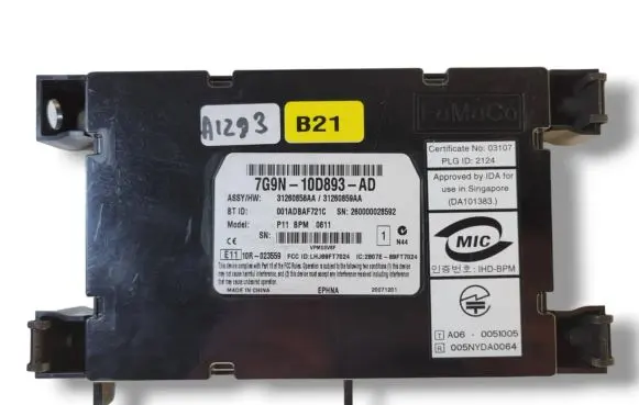Volvo V70 Bluetooth control unit module 7G9N10D893AD 31260859AA 31260858AA