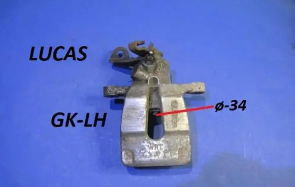 Renault Megane I Rear brake caliper 7701206344