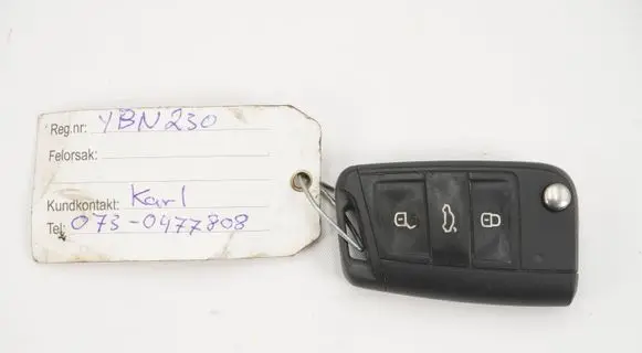 Volkswagen Golf VII Ignition key/card 5G0959752BA