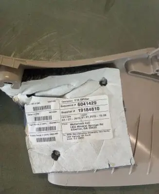 BMW X6 F16 (C) pillar trim 7324925