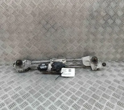 Front wiper linkage and motor