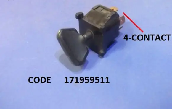 Volkswagen Polo II 86C 2F Interior fan control switch 171959511