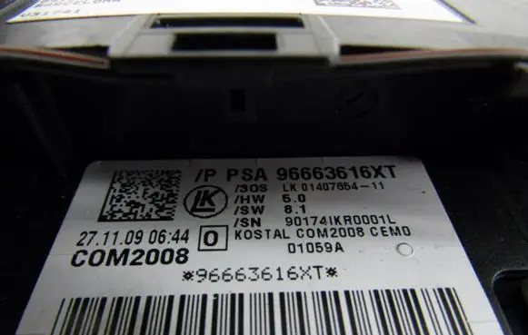 Peugeot 3008 I Multifunctional control switch/knob 9666724577c