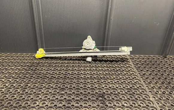 Rear door window regulator with motor
