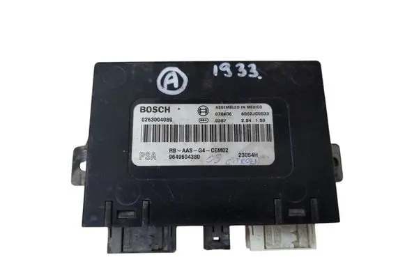 Citroen C5 Parking PDC control unit/module 9649604380 0263004089