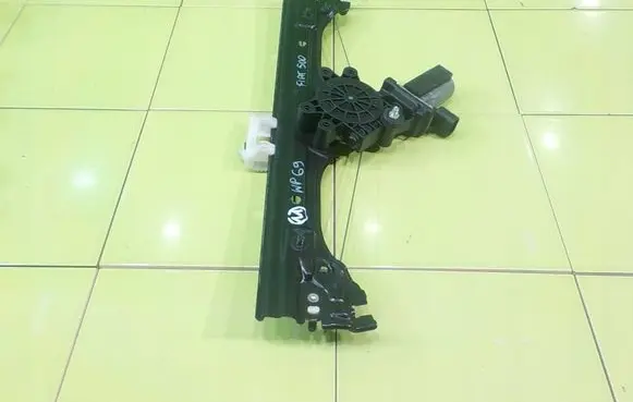 Fiat 500 Front door window regulator with motor PRZOD