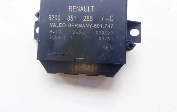 Renault Laguna II Parking PDC control unit/module 8200051286 601747