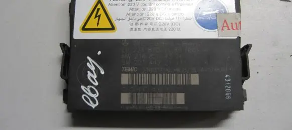 Mercedes-Benz S W221 Seat control module 2218709186