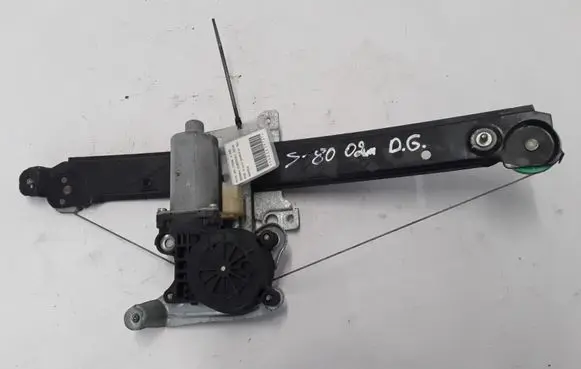 Volvo S80 Rear window lifting mechanism without motor