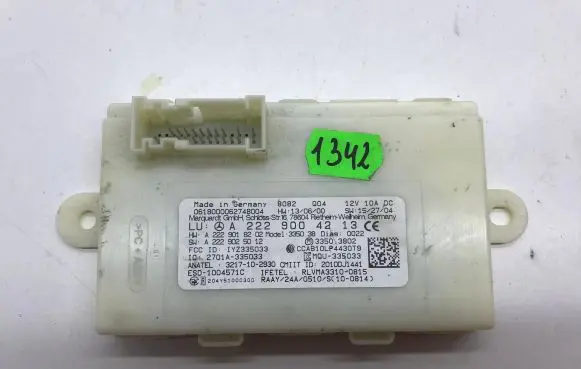 Mercedes-Benz S W222 Keyless (KESSY) go control unit/module A2229004213 A2229025012