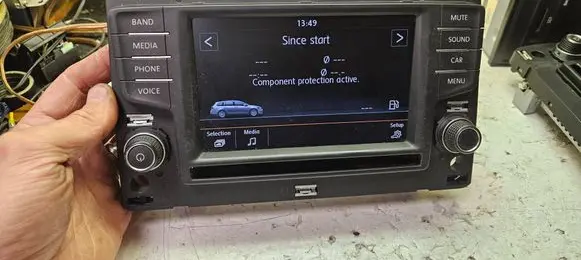 Volkswagen Golf VII Screen/display/small screen 3g0919605h Qfvw407c Mib2